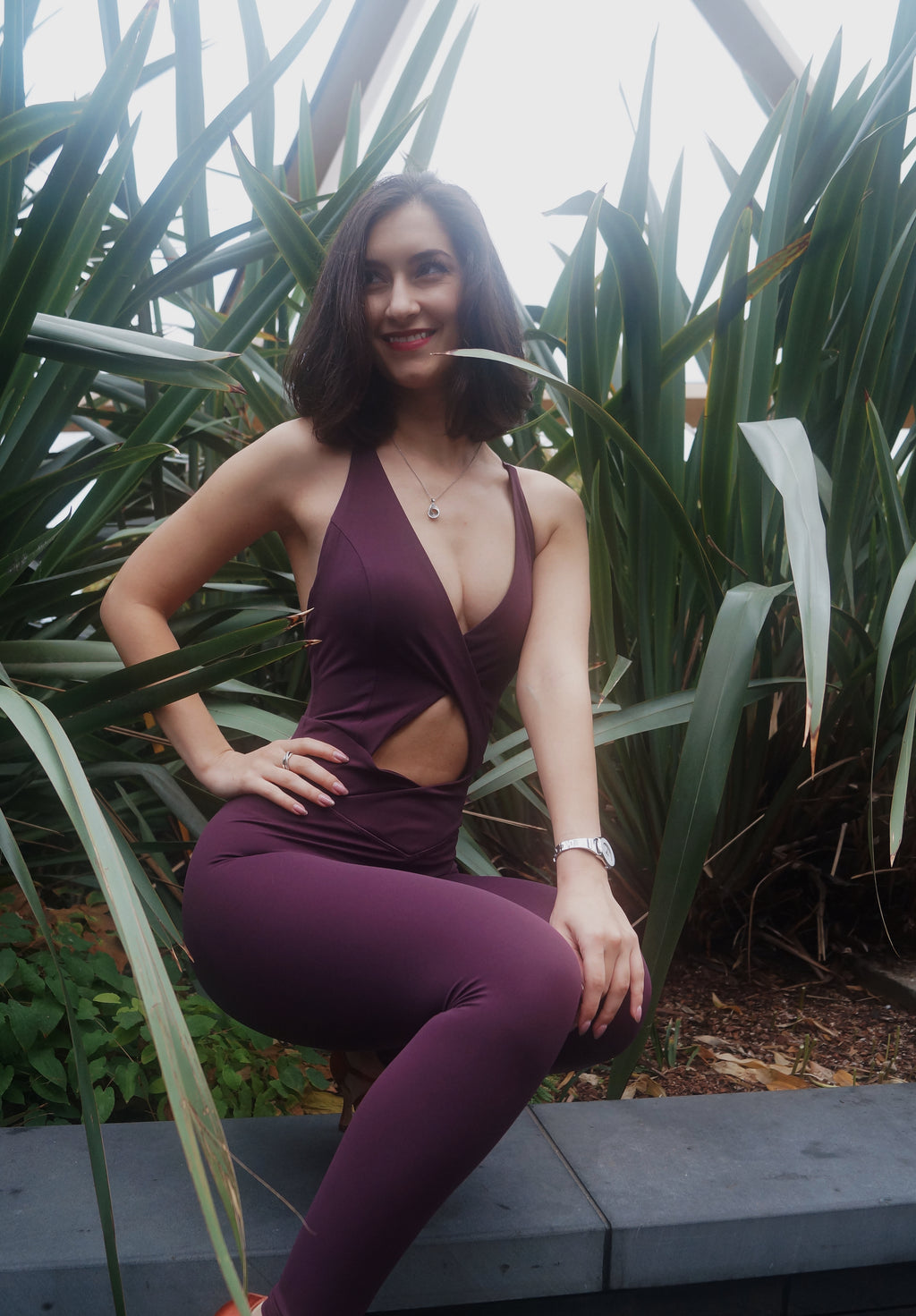The Flow Jumpsuit – Plum