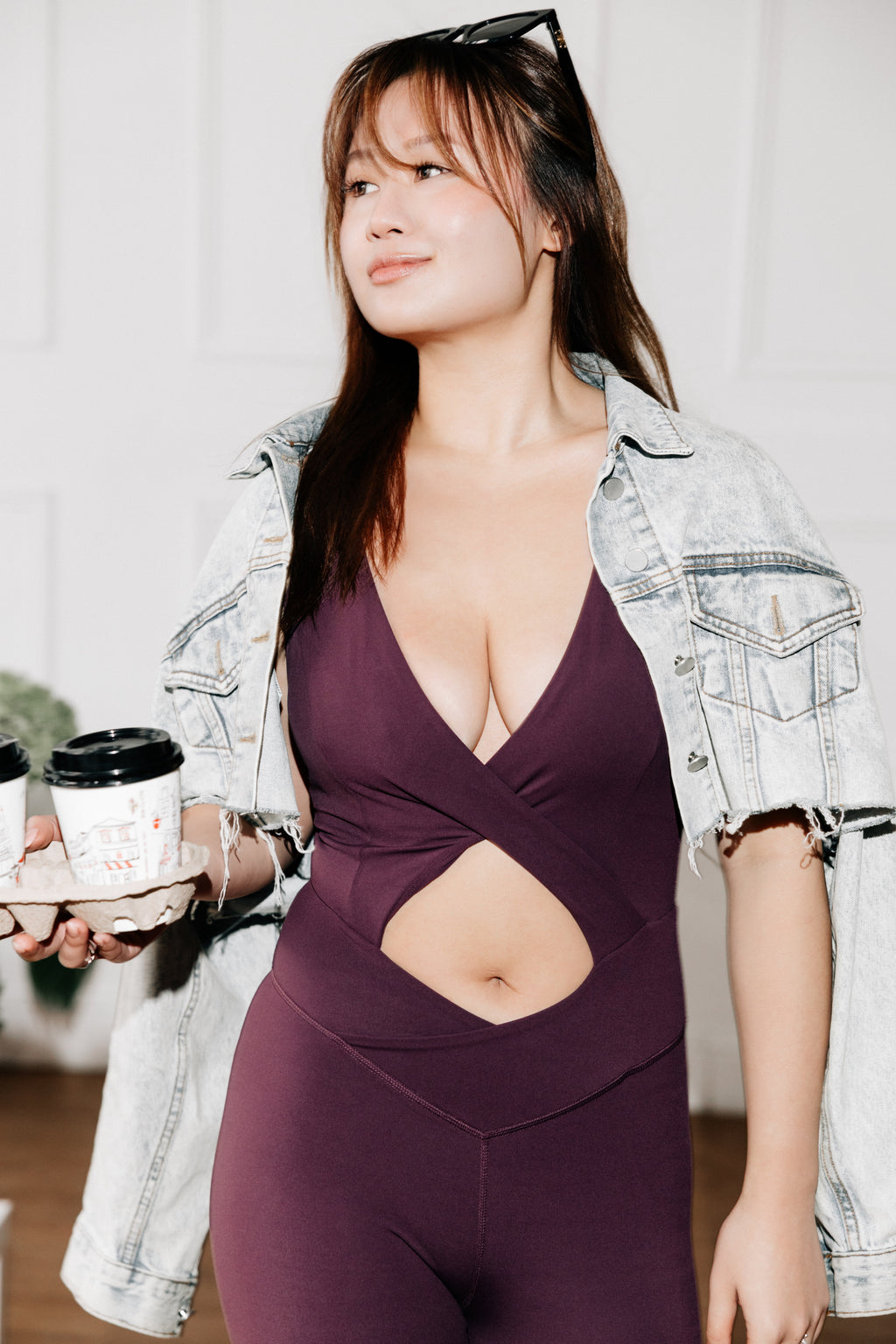The Flow Jumpsuit – Plum