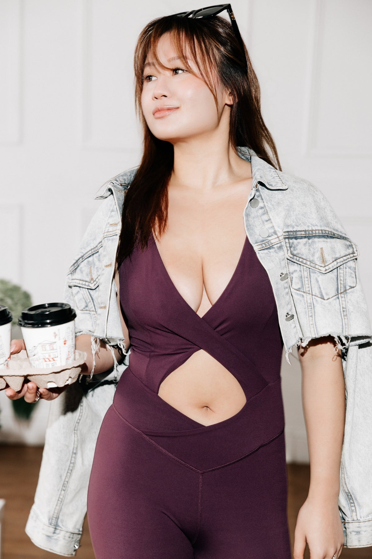 The Flow Jumpsuit – Plum