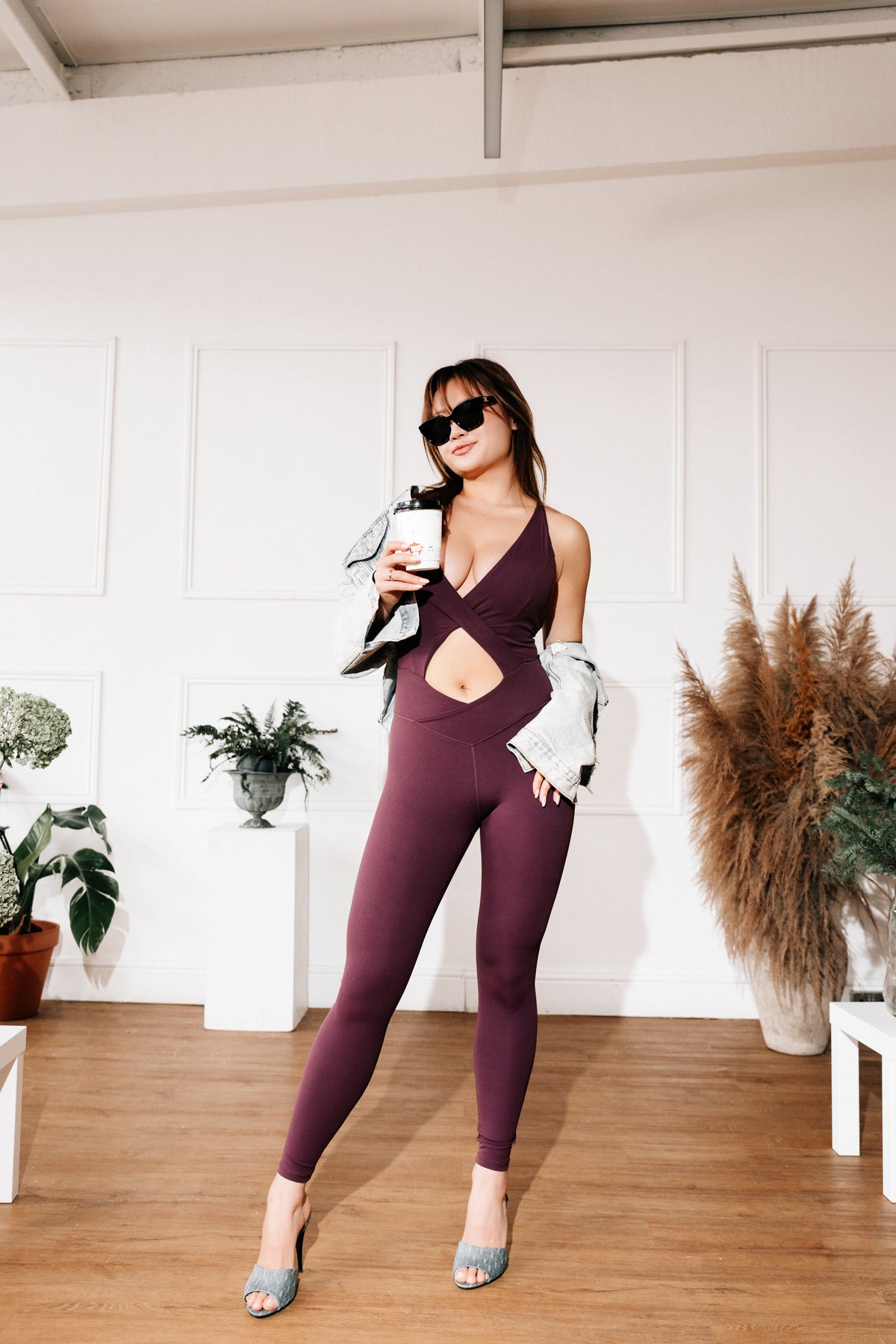 The Flow Jumpsuit – Plum