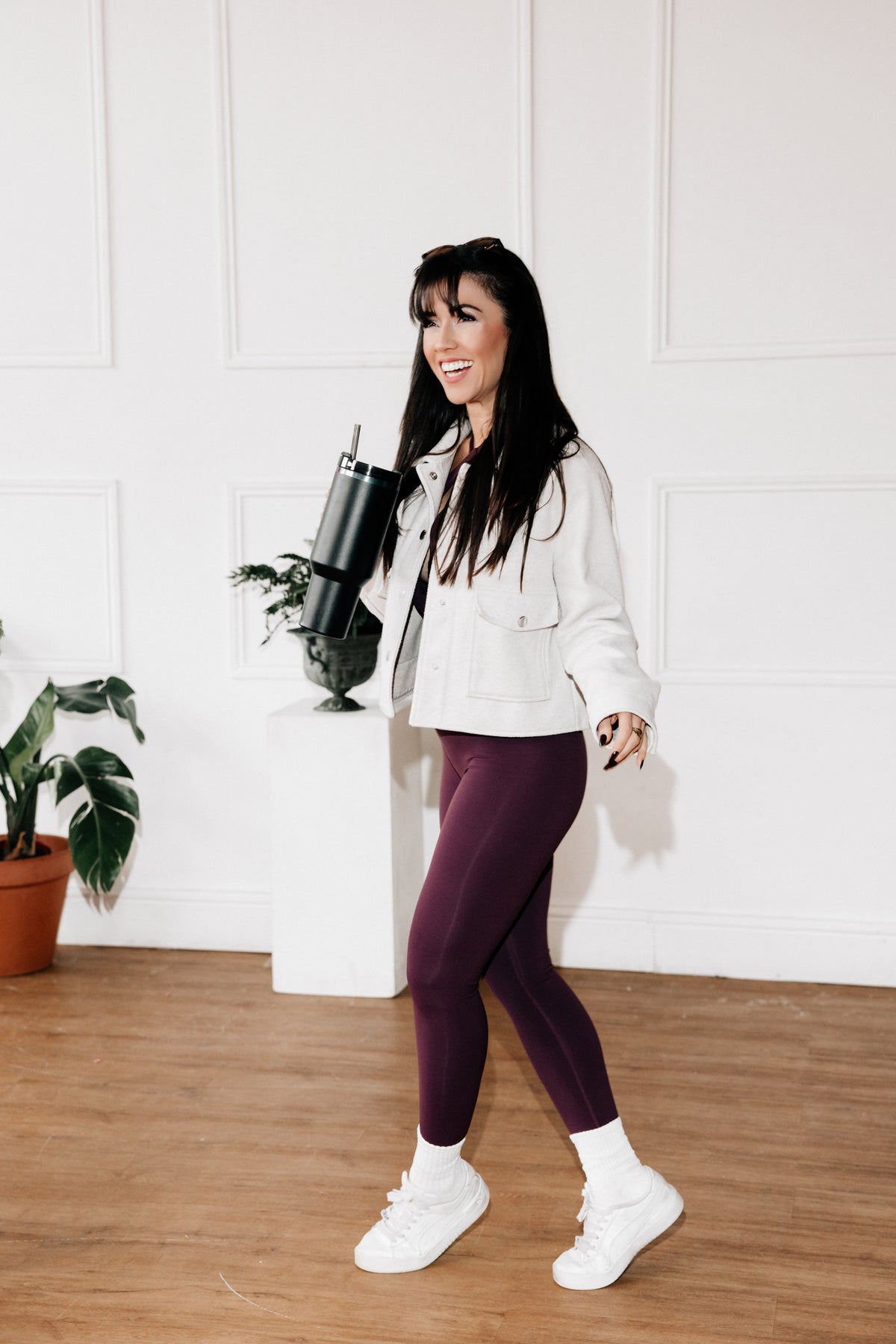 The Flow Jumpsuit – Plum